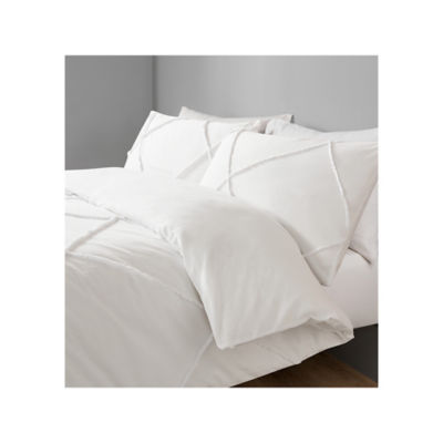 George Home white tufted duvet set king, imported from the UK