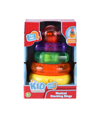 Kid Connection musical stacking rings toy, UK version