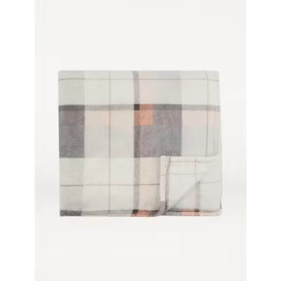 George Home pink checkered blanket 200cm x 220cm, UK version