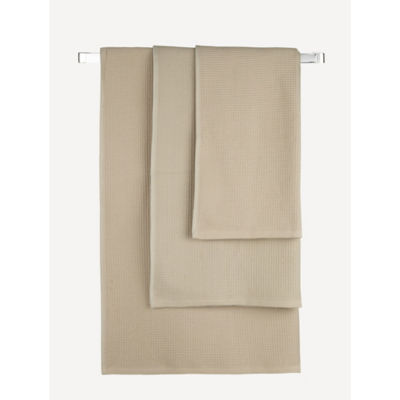 George Home natural waffle large bath sheet, UK version