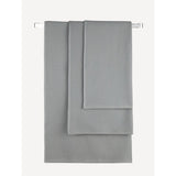 George Home medium grey waffle textured bath towel, imported from the UK