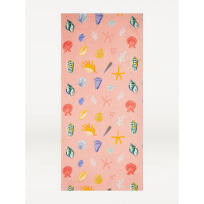 George Home coral shell pattern beach towel 71x152cm - British product