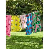 George Home leaf printed beach towel 71x152cm (British brand)
