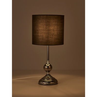 George Home grey stick table lamp 39cm tall, imported from the UK