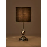 George Home grey stick table lamp 39cm tall, imported from the UK