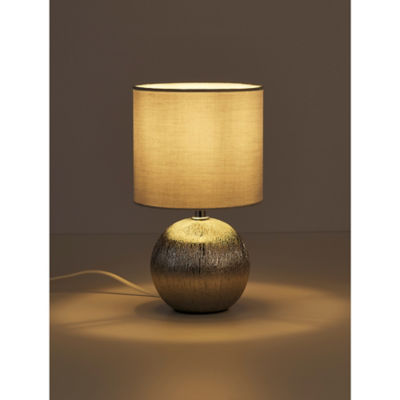 George Home silver etched small table lamp, imported from the UK
