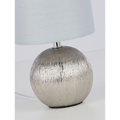 George Home silver etched small table lamp, imported from the UK