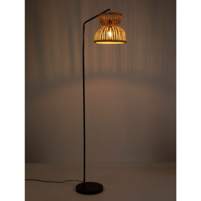 George Home black bamboo hanging floor lamp, UK version