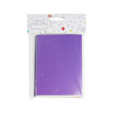 ASDA cards and envelopes pack with 5 cards and 5 envelopes - British product