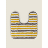 George Home grey yellow stripe bath mat set (British brand)