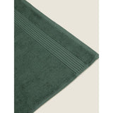 George Home dark green Egyptian cotton face cloth, UK version