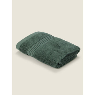 George Home dark green Egyptian cotton face cloth, UK version