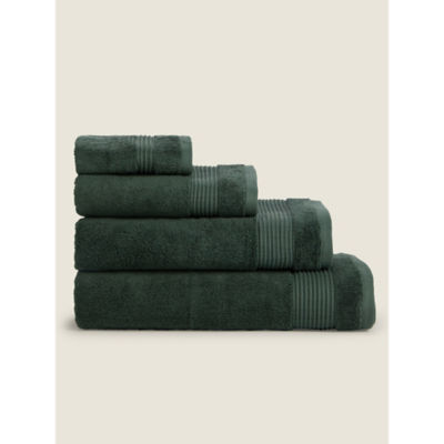 George Home small dark green Egyptian cotton hand towel, UK version