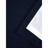 George Home navy plain eyelet curtains - British product