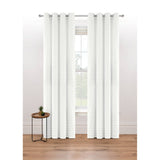 George Home white linear tuft eyelet curtains - British product