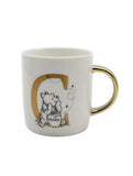 Alphabet mug Winnie the Pooh porcelain - British product
