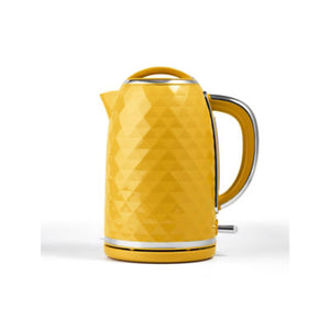 George Home Yellow Fast Boil Textured Electric Kettle 1.7L