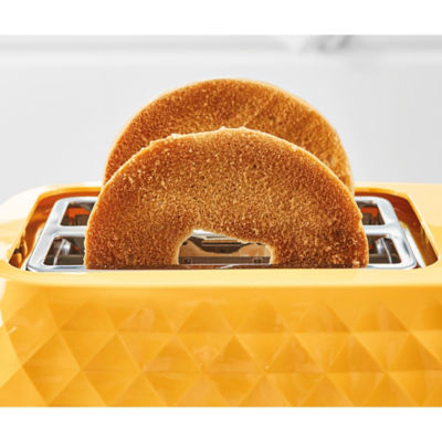 George Home Yellow Textured 2-Slice Toaster - British product
