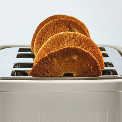 George Home Cream Scandi 4-Slice Toaster GTT201WC-21