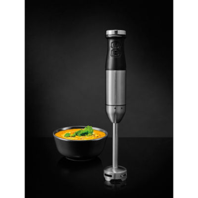 George Home stainless steel black and silver hand blender, UK version