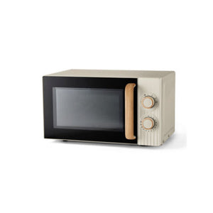 George Home Cream Scandi Manual Microwave 17L