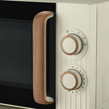 George Home Cream Scandi manual microwave 17L, UK version
