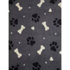 George Home Charcoal Paw Print Throw 120cm x 150cm, UK version