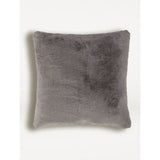 ASDA George Home Grey Plain Faux Fur Cushion 43x43cm- Buy online at McGrocer
