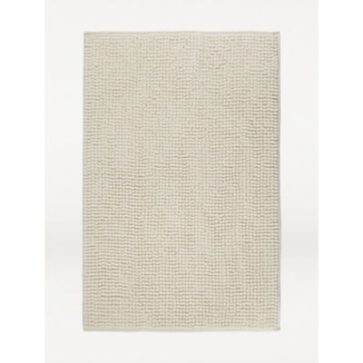 George Home chenille bath mat white - British product