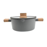 George Home Grey Simplicity Stockpot 28cm