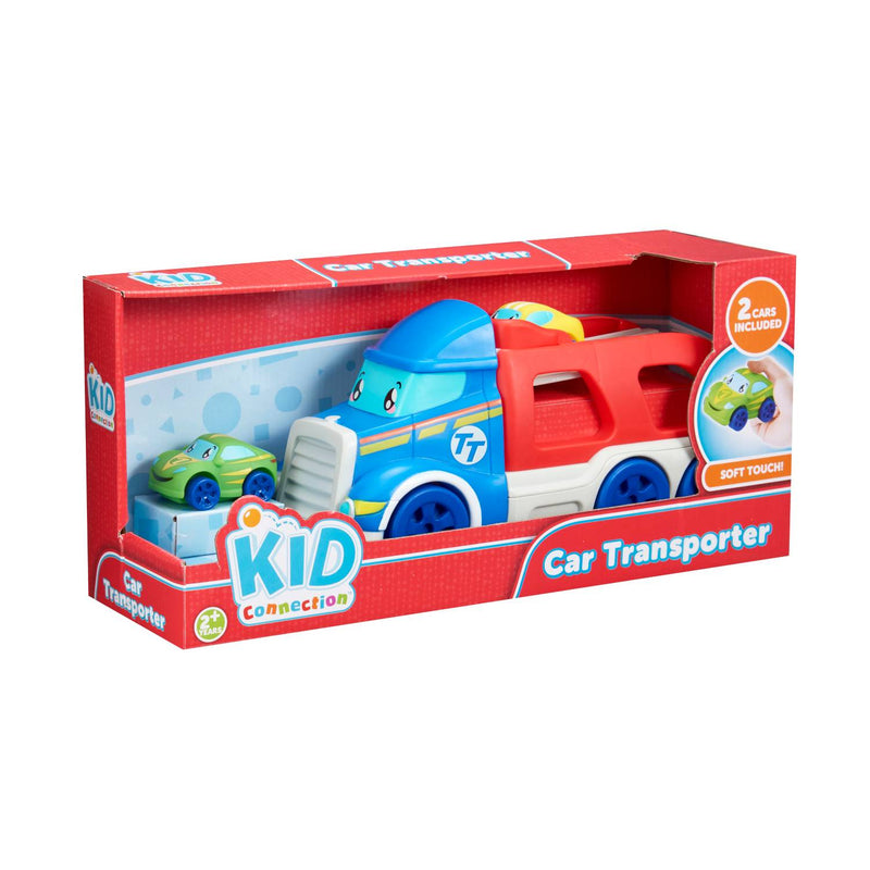 Kid Connection Car Transporter with two chunky vehicles (British brand)