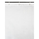 George Home White Glitter Shower Curtain 180 x 180cm