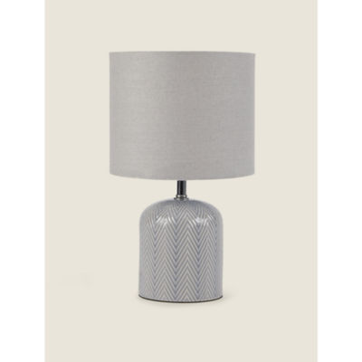 George Home chevron table lamp 30x18x18cm, UK version