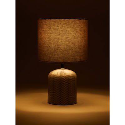 George Home chevron table lamp 30x18x18cm, UK version
