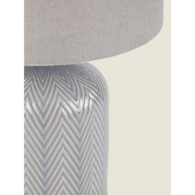 George Home chevron table lamp 30x18x18cm, UK version
