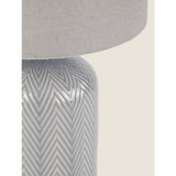 George Home chevron table lamp 30x18x18cm, UK version