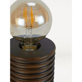 George Home brown wooden bulb table lamp 18.5cm, UK version