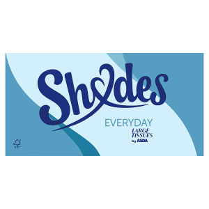 ASDA Shades Everyday box of 100 tissues (British brand)