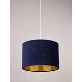 ASDA George Home Navy Velvet Light Shade 20cm x 30cm x 30cm- Buy online at McGrocer