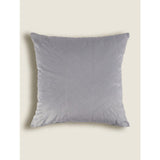ASDA George Home Grey Embroidered Velvet Geo Cushion 45 x 45cm- Buy online at McGrocer