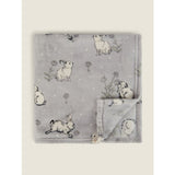 ASDA Throw Grey Bunny Floral Super Soft 120 x 150cm- Buy online at McGrocer