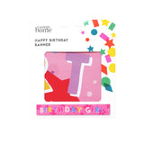 ASDA George Home Happy Birthday Pink Banner Party Decoration- Buy online at McGrocer