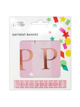 ASDA George Home Rose Gold Happy Birthday Party Decoration Banner 2.6m- Buy online at McGrocer