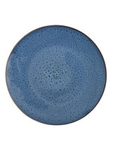 George Home Speiseteller aus Steingut mit blauer reaktiver Glasur