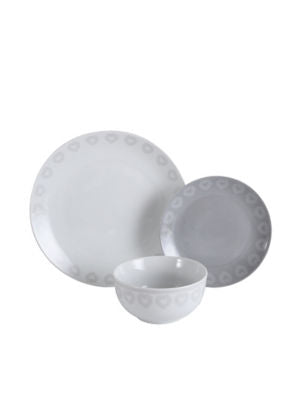 George Home Heart Dinner Set porcelain dinnerware, UK version