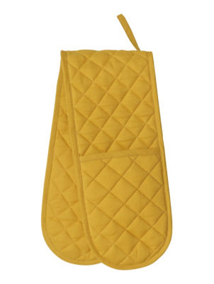 Yellow double oven glove - British product