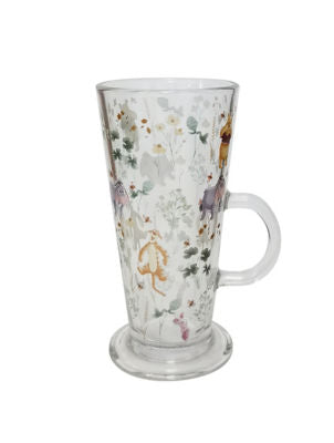 Winnie the Pooh jumbo glass latte mug, imported from the UK