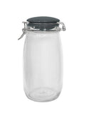 Grey ceramic clip lid canister 1.5L - British product