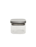George Home square glass canister with chrome lid 450ml - British product