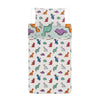 George Home Hello Dino toddler duvet cover 120x150cm with pillowcase, UK version